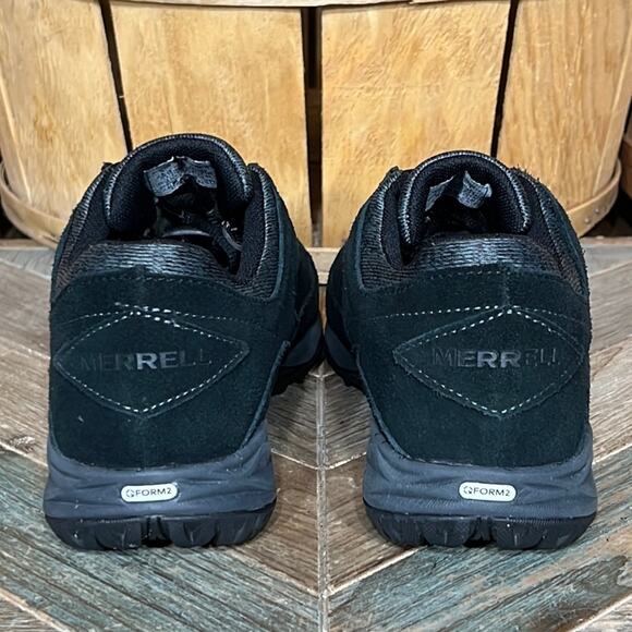 Merrell Addison Black Suede Fleece Lined Waterproof Sneakers Womens Size 7.5 - Picture 6 of 11